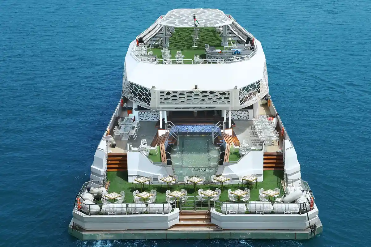 Position and route of the Lotus ship